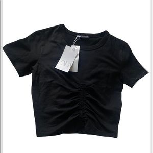 Zara basic black tee